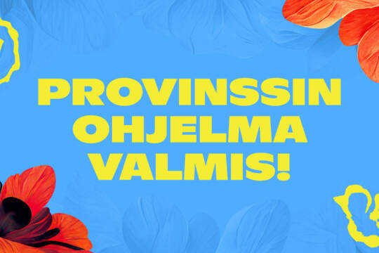 Provinssin ohjelma valmis