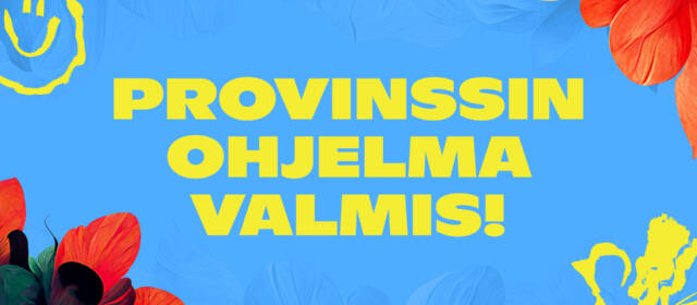 Provinssin ohjelma valmis