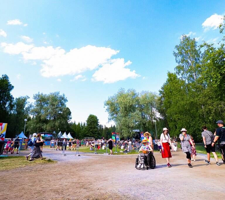 Festivaalialue.