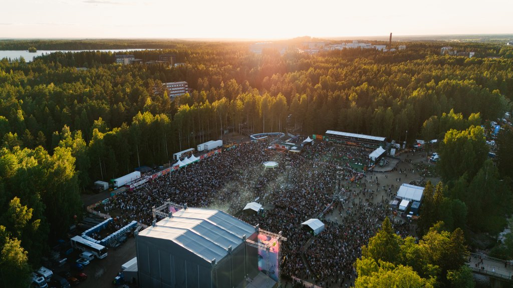 Provinssin Mainland Stage ilmakuva.